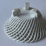 Antique twisted ceramic basket, 1930