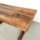 Table brutaliste en chêne du XIXème