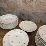 Set of Cérabel porcelain soup and dinner plates from Baudour