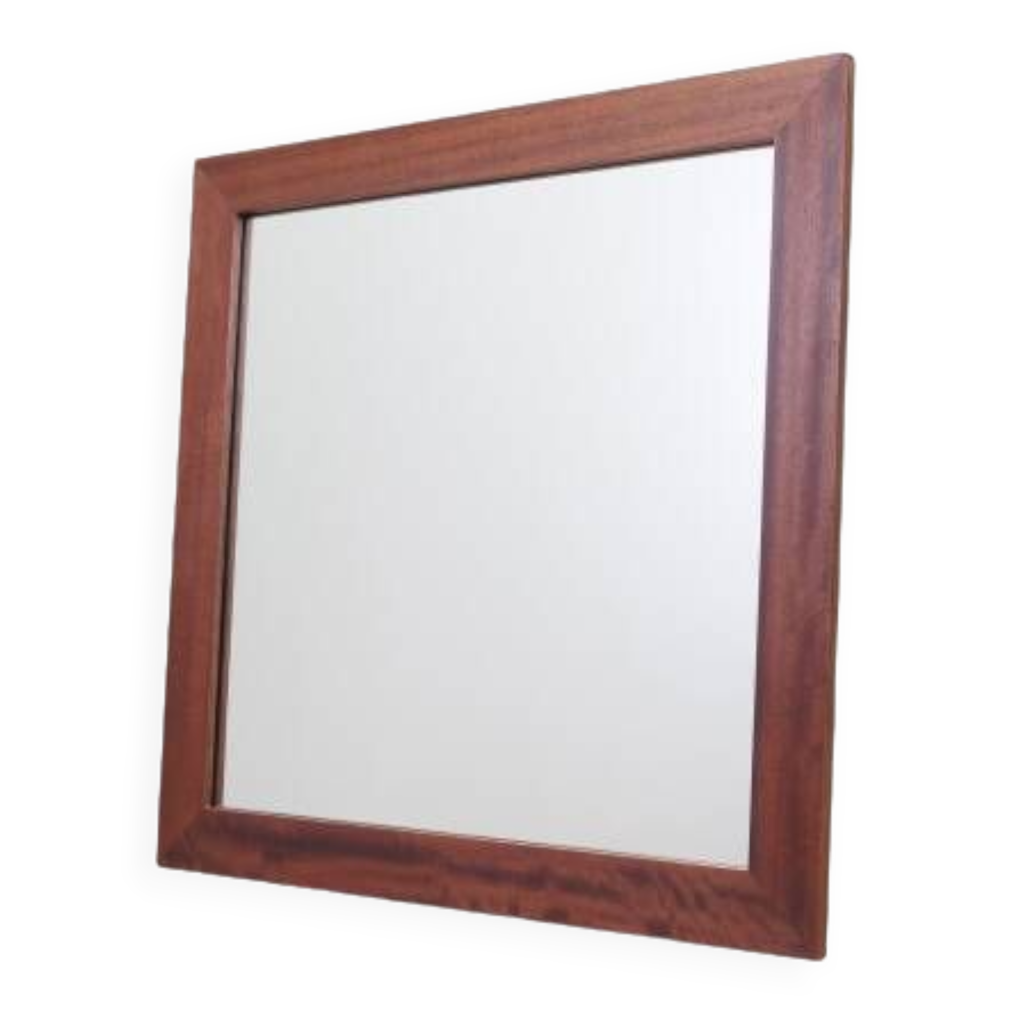 Mirror in mahogany frame, Danish design, 1970s, production: Denmark