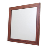 Mirror in mahogany frame, Danish design, 1970s, production: Denmark