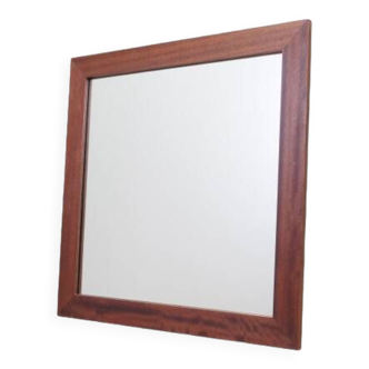 Mirror in mahogany frame, Danish design, 1970s, production: Denmark