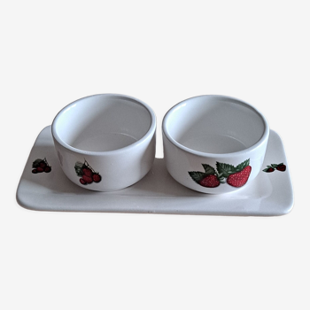 Jam tray and cups