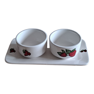 Jam tray and cups