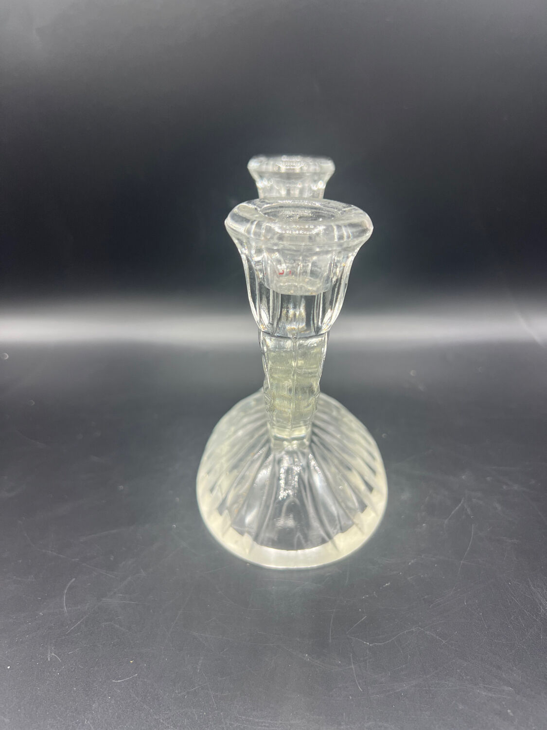 Vintage glass candle holder