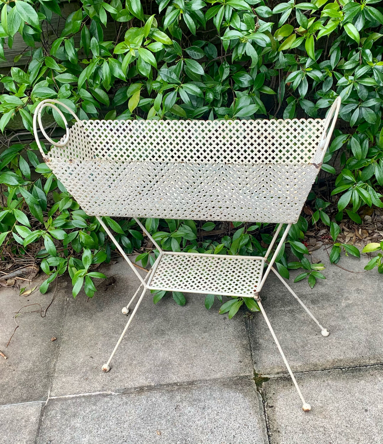 Perforated metal planter