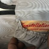 Old suitcase constellation leather black