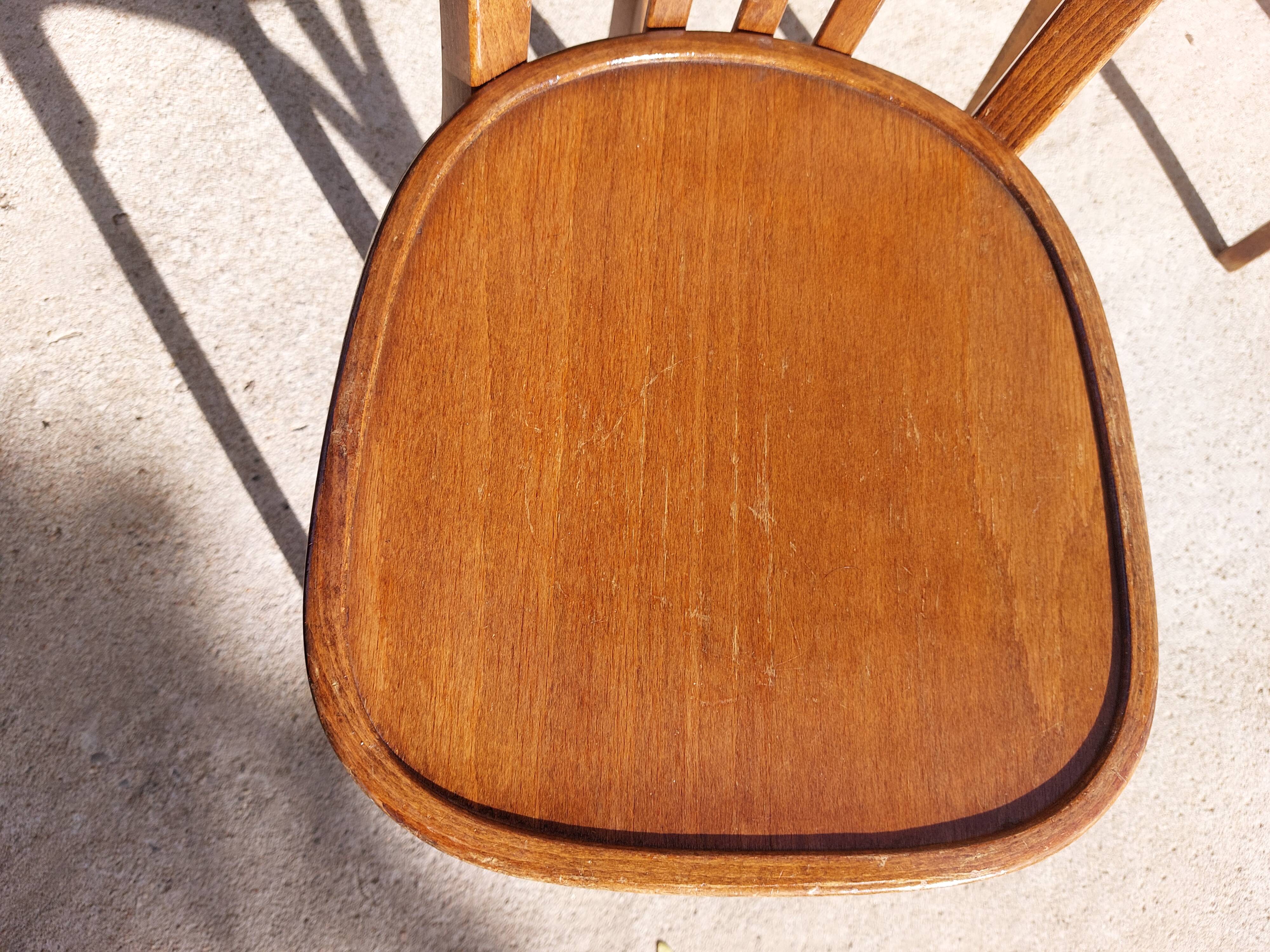 5 vintage Baumann bistro chairs