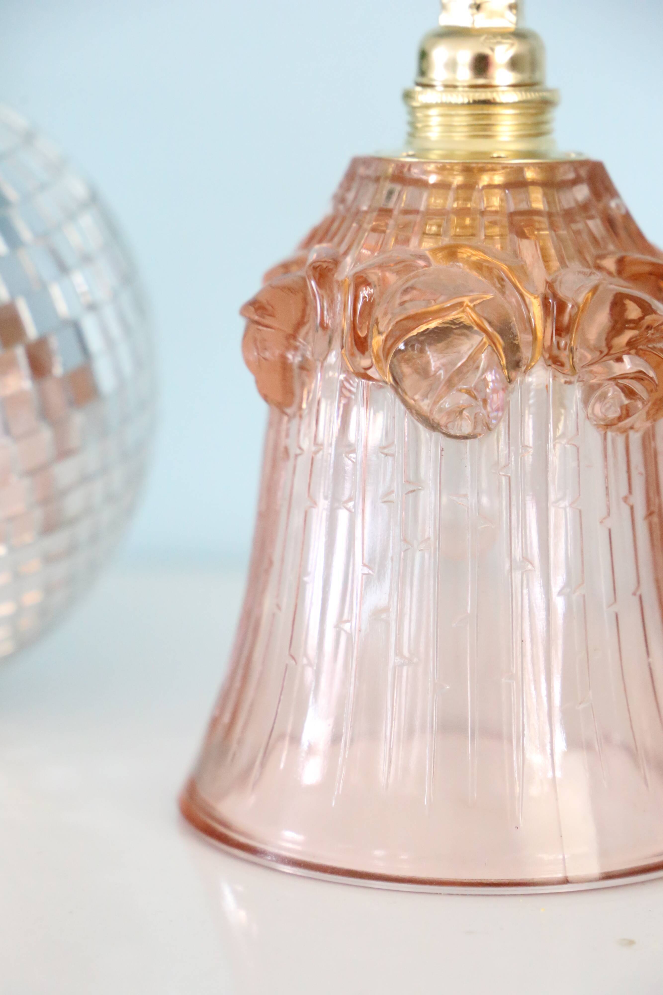 Pink glass walkman, vintage