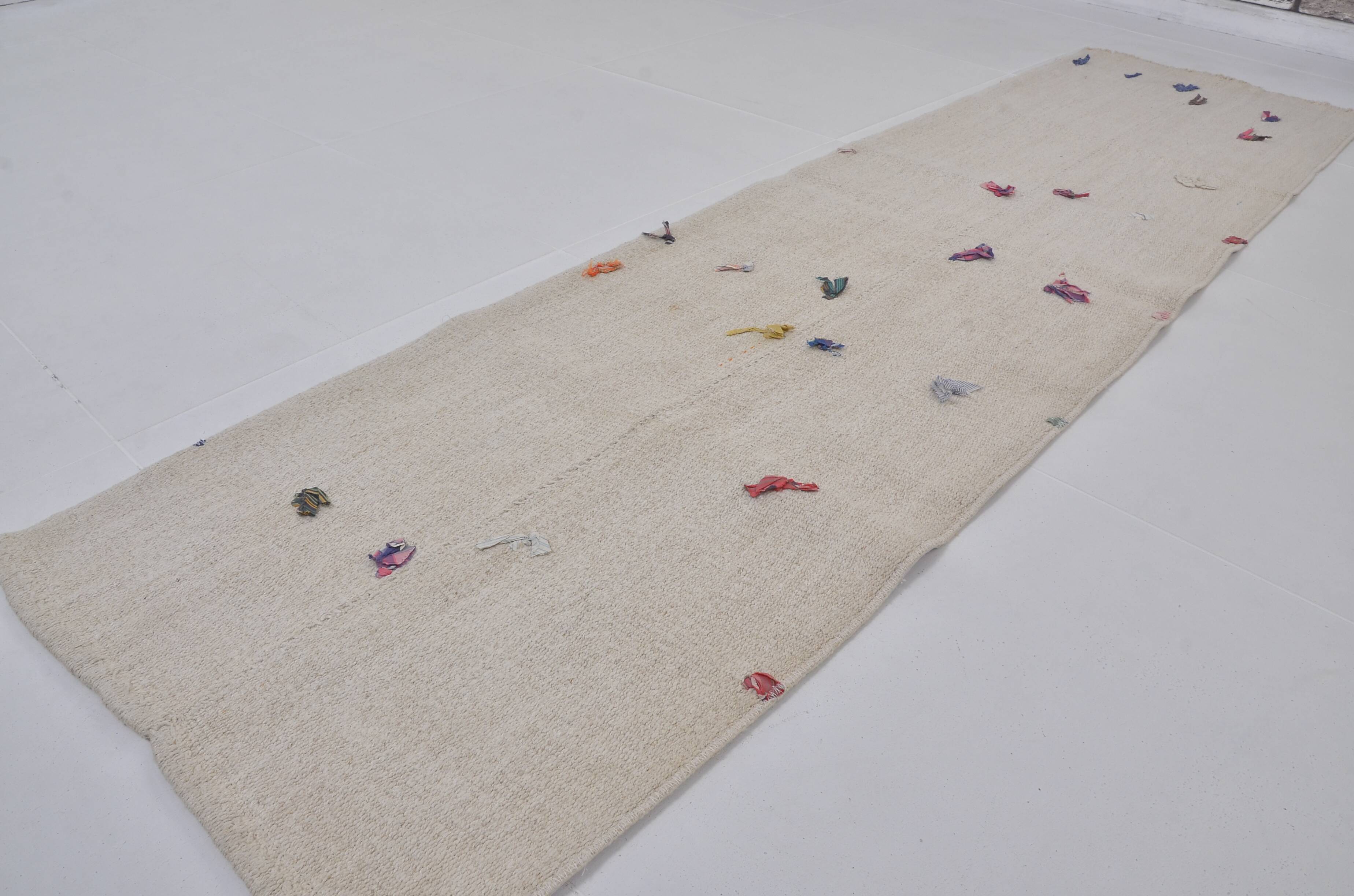 Handwoven Vintage Hemp Hallway Runner sku3921