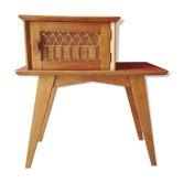 Rattan bedside