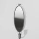 Art Deco Pewter Wall Mirror-Candle Holder, 1930s, Sweden