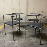 Rodney Kinsman Series of 4 Postmodern Chairs, Bieffeplast 1980