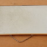 Golden barber mirror with chain, 30×40 cm