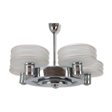 Art Deco big chandelier, 1930's.