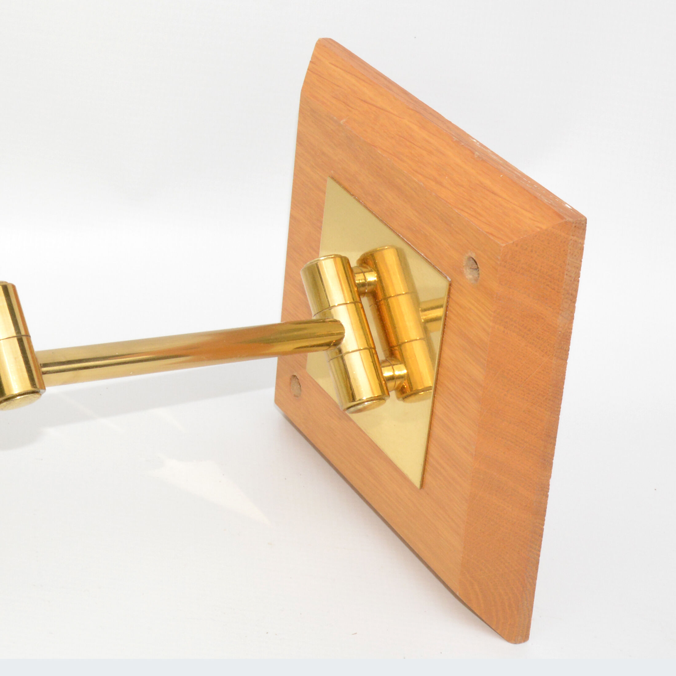 Lampshade wall lamp with a movable arm, France 1970s