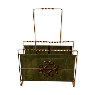 Neoclassical magazine holder 50, Hollywood Regency