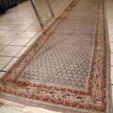 Tapis Vintage Seraband Indien en Laine (74cm x 301cm), Années 1970