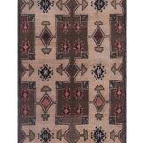 Vintage Turkish rug from Oushak, handwoven 138x244 cm