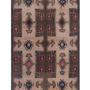 Vintage Turkish rug from Oushak, handwoven 138x244 cm