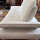 3-seater sofa in ecru nubuck finish, Mobilier de France