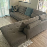 Corner sofa and pouf Roche Bobois edition Jean Paul Gaultier