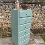 Vintage 1950 water green chiffonier