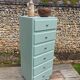 Chiffonnier vintage 1950 vert d’eau