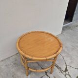 Table basse en rotin, 1960