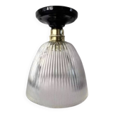 Holophane type glass wall or ceiling light