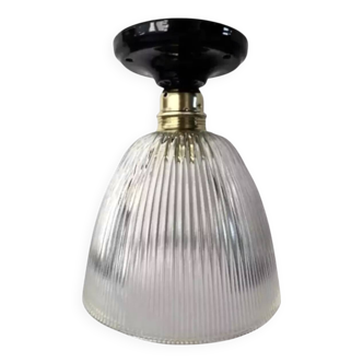 Holophane type glass wall or ceiling light