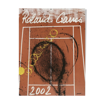 Affiche officielle Roland Garros 2002 par Arman