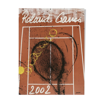 Official poster Roland Garros 2002 by Arman