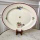 plat oval Villeroy & Boch La Louvière fabrication belge en Terre de Fer début XXème