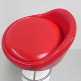 2 vintage bar stools with swivel seat