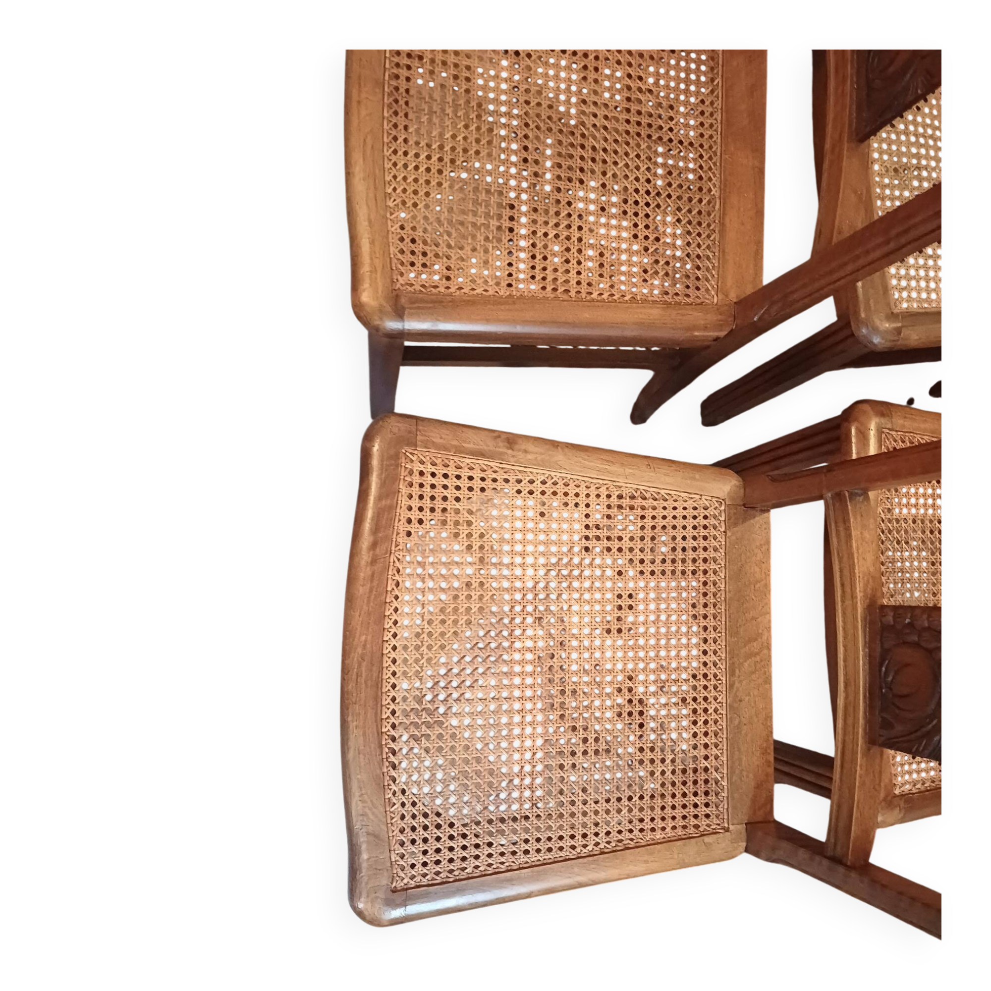 Caned chairs