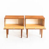 Pair of vintage / Mid Century bedside tables - France, 1960