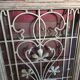 Art Nouveau cast iron grille from the 1900s.