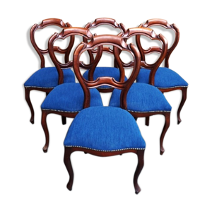 Lot 6 chaises antiques - style louis
