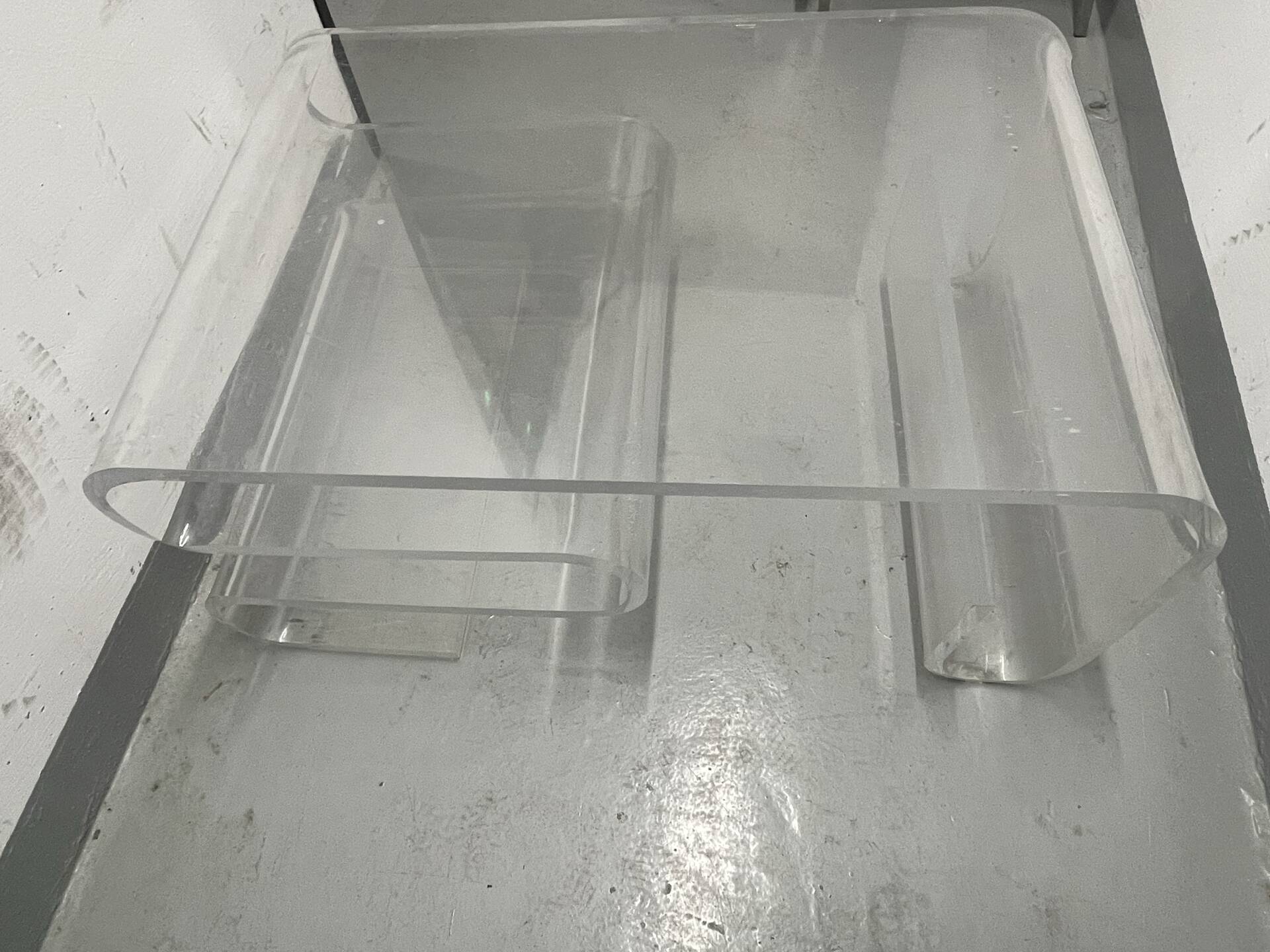 Vintage plexiglass coffee table