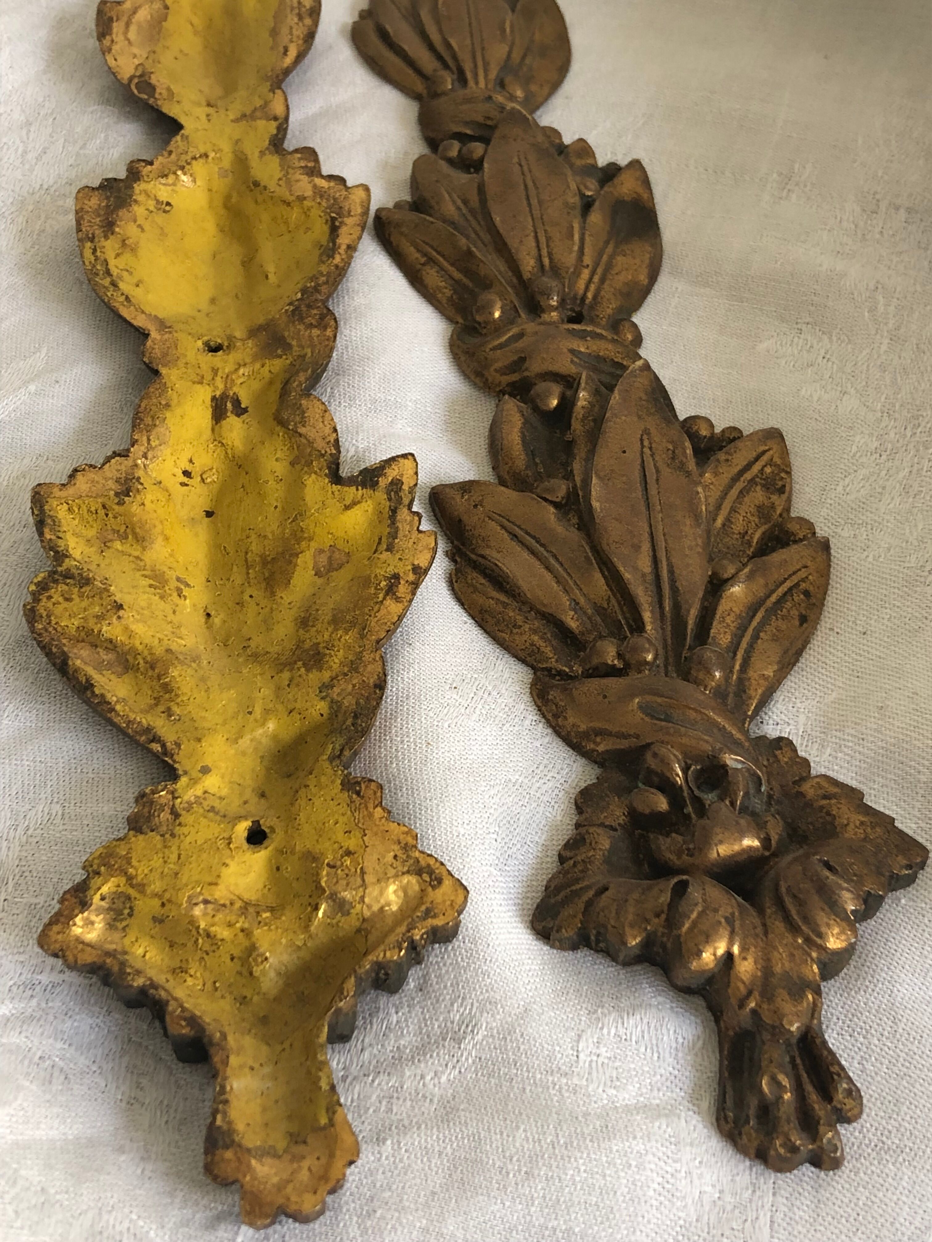 Gilded bronze ornaments, ancient decoration