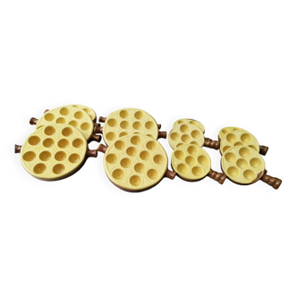 Poêlons à escargots en porcelaine