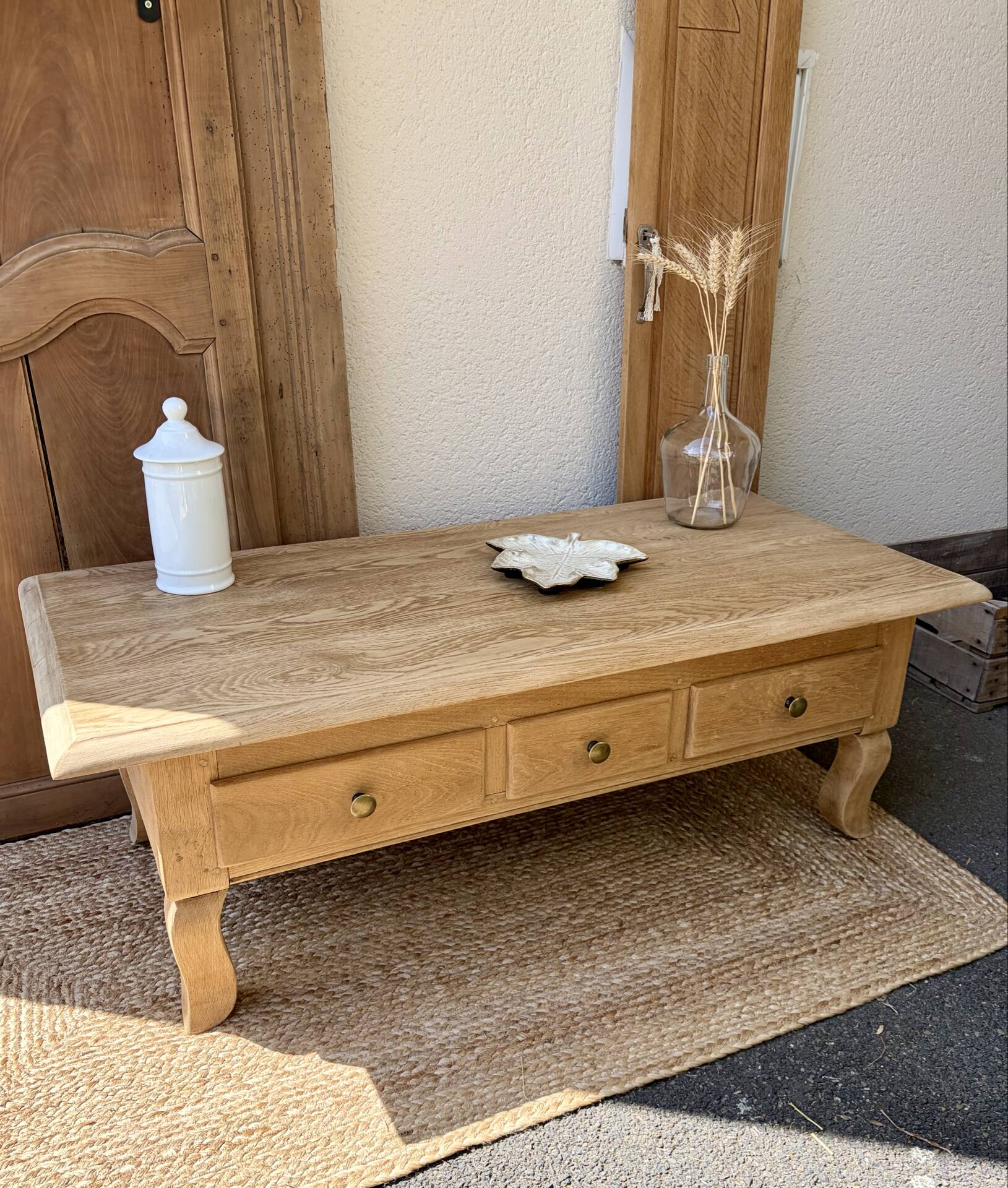 Oak coffee table