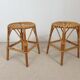 Vintage rattan stools