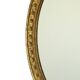 Large Oval Classic Mirror Gold Leaf Baroque Style Flowers 85cm