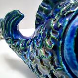 Rimini Blue Ceramic Fish Money Box by Bitossi, Italy