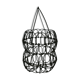 Egg basket in braided metal