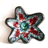 Flat ceramic Longwy Tourmalines, Made in France