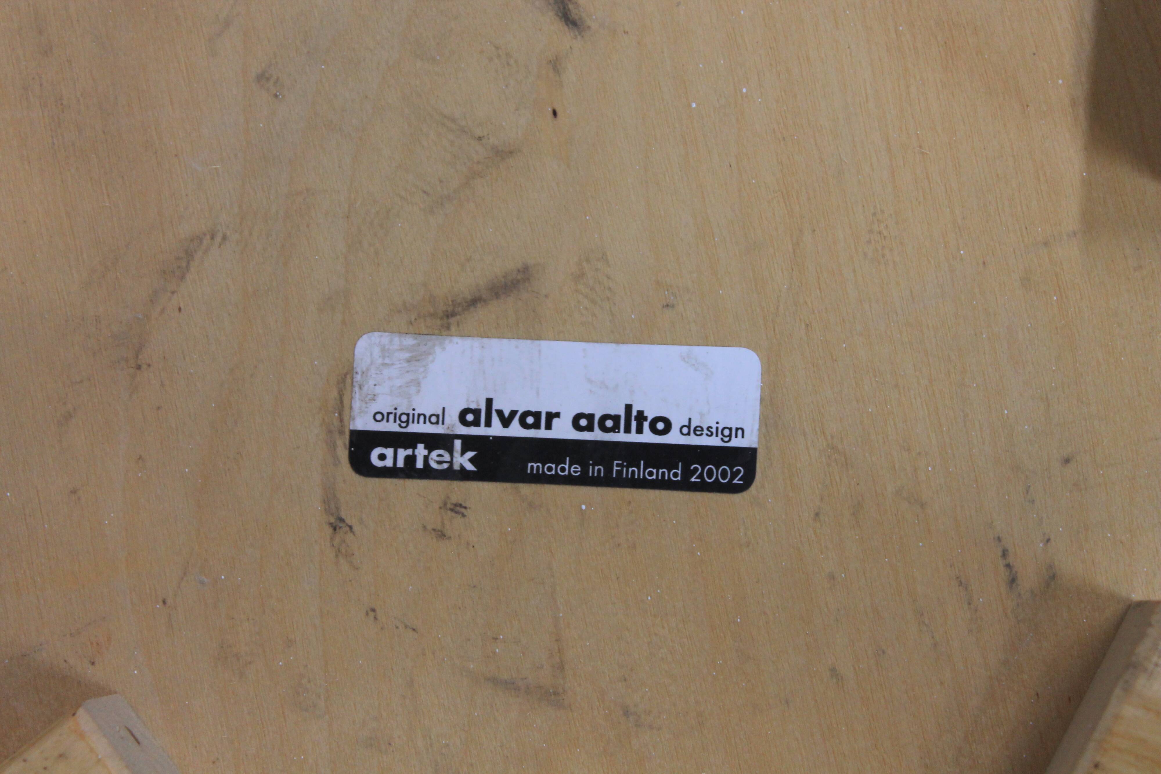 Pair of S66 Alvar Aalto chairs for Artek
