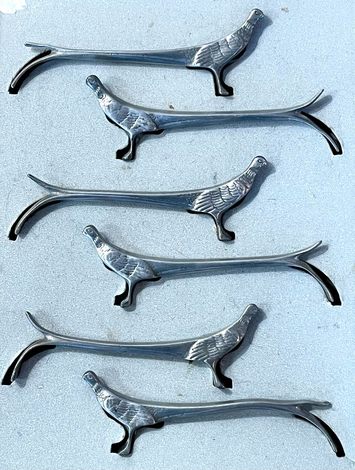 6 antique knife doors